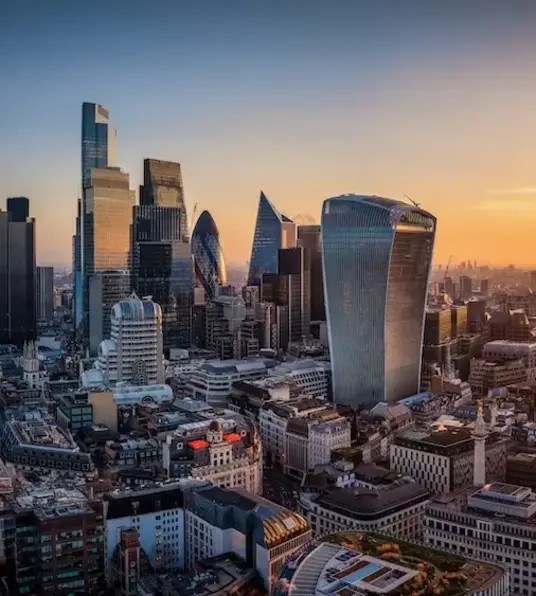 a city with many tall buildings