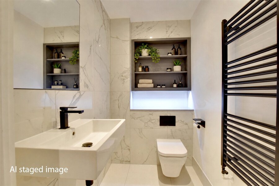 Cloakroom Staged
