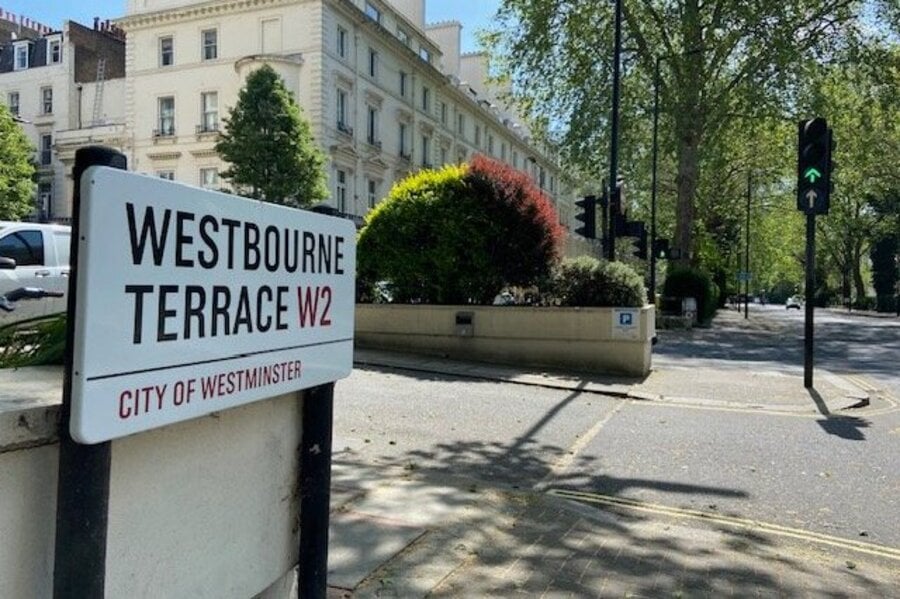 Westbourne Ter' Sign