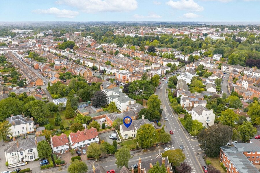 Mid Drone To Town