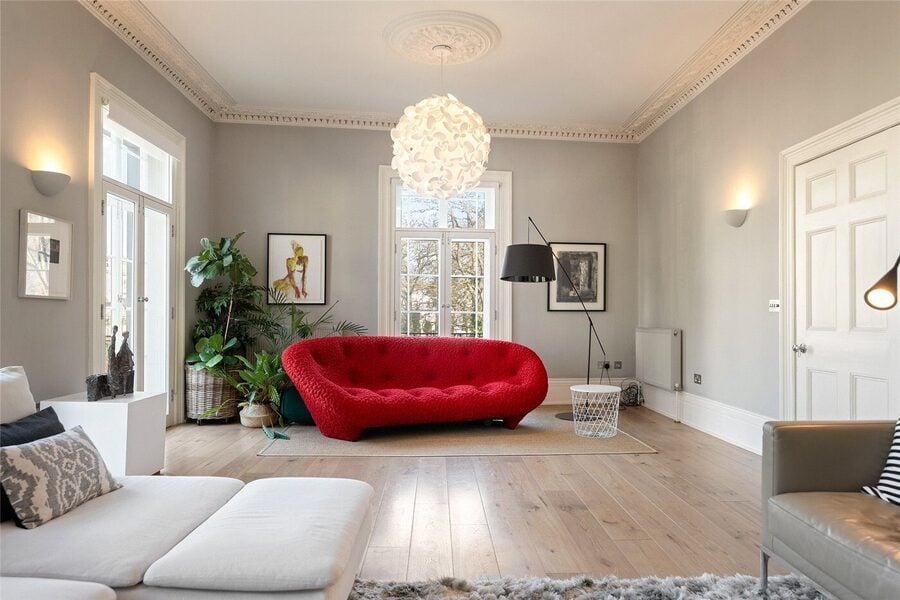 To Red Sofa From Fir