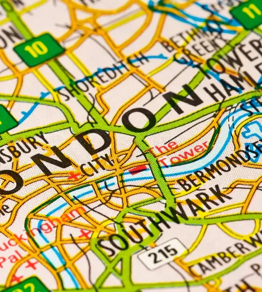 a close up of a map
