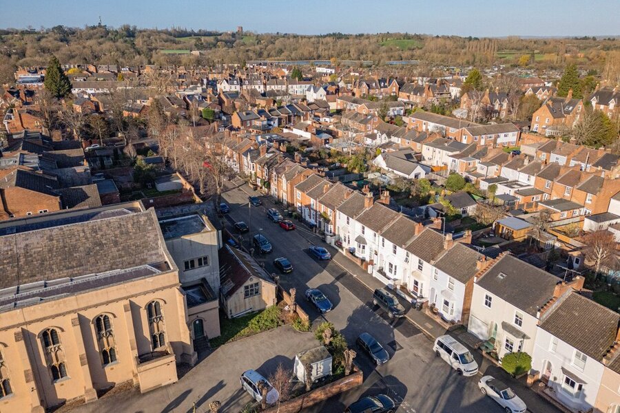 Upper Drone To House