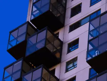 a building with balconies