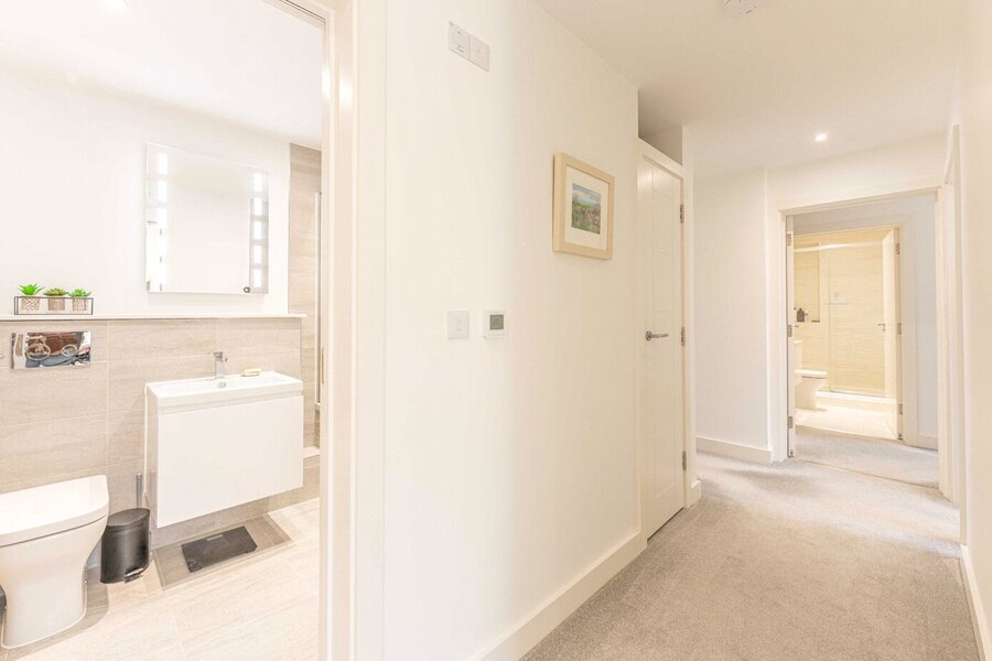 Hallway With Bathroo