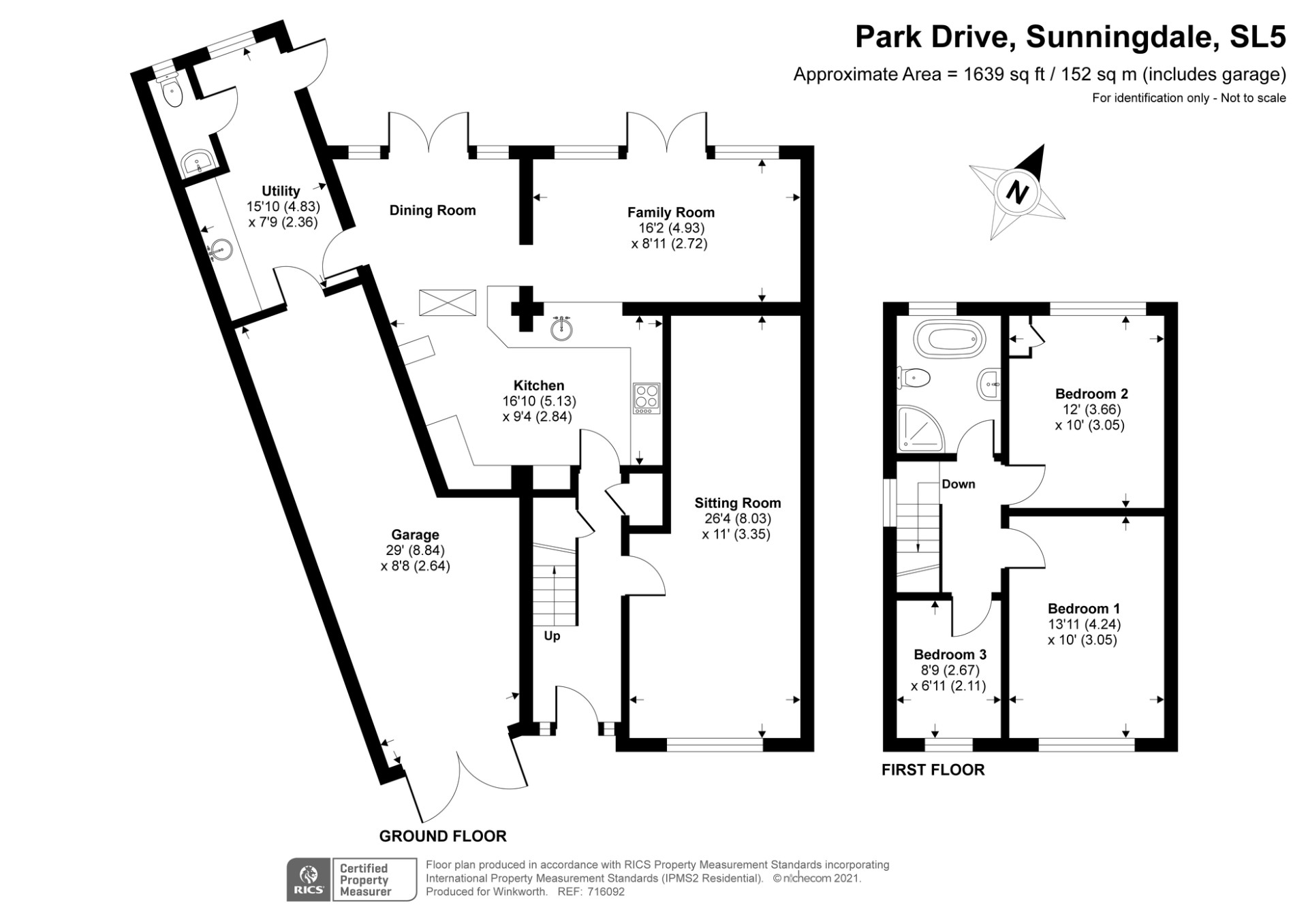 3 bedroom property for sale in Park Drive, Sunningdale, SL5 (Ref