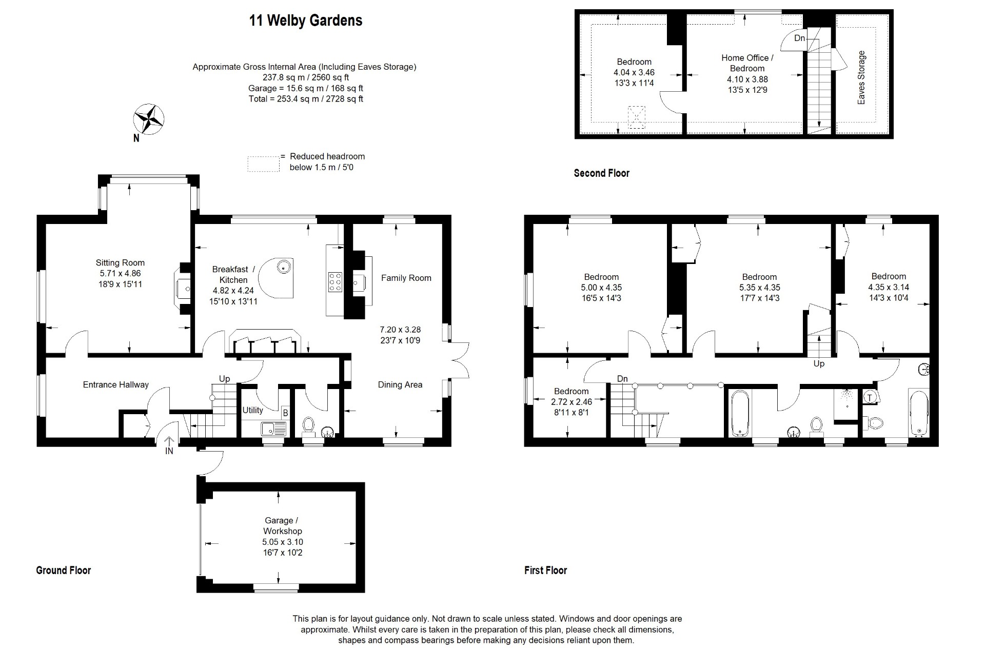 6 bedroom property for sale in Welby Gardens, Grantham, Lincolnshire
