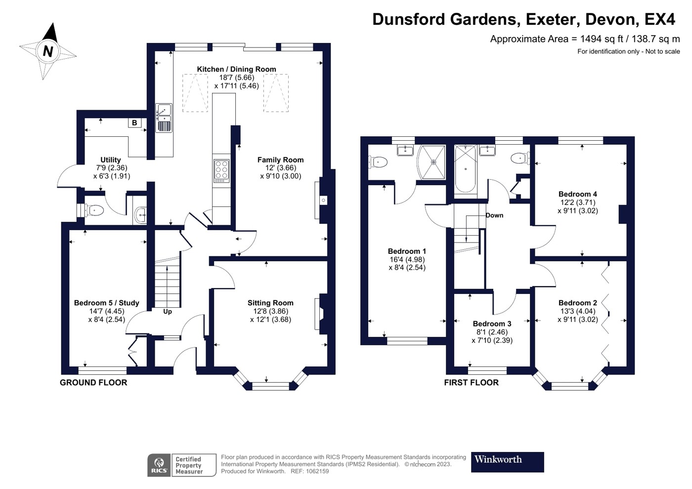 5 bedroom property for sale in Dunsford Gardens, Exeter, Devon, EX4