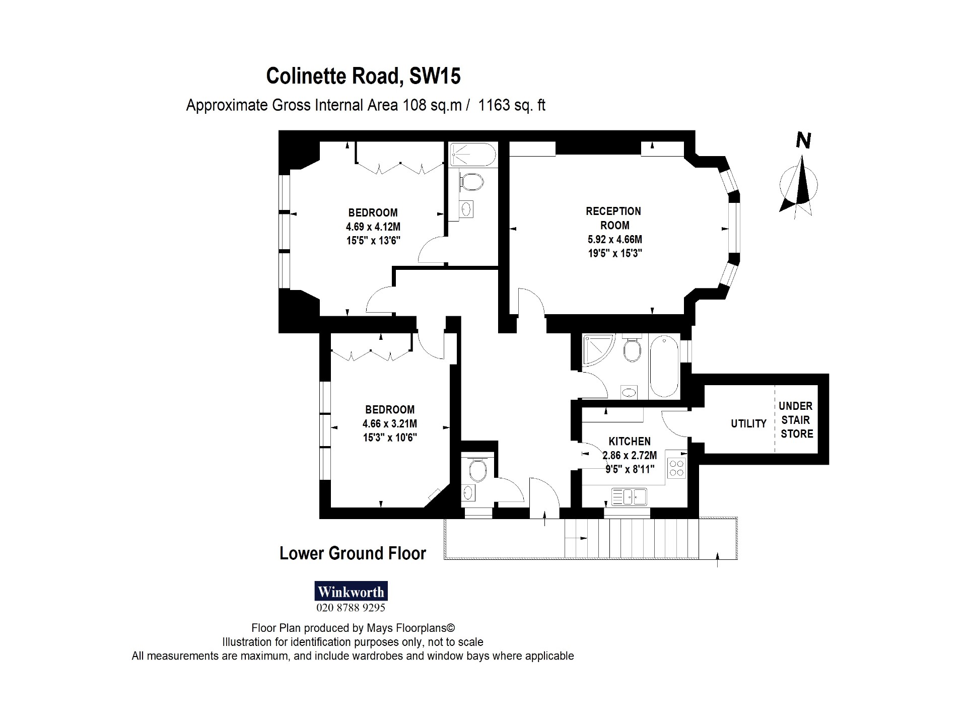 2 bedroom property for sale in Road, London, SW15 (Ref