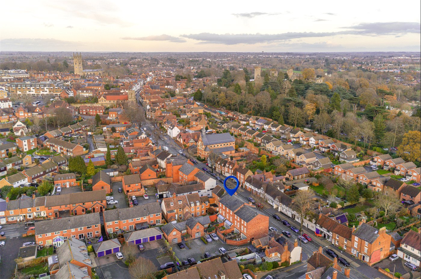 Drone Angle To Town