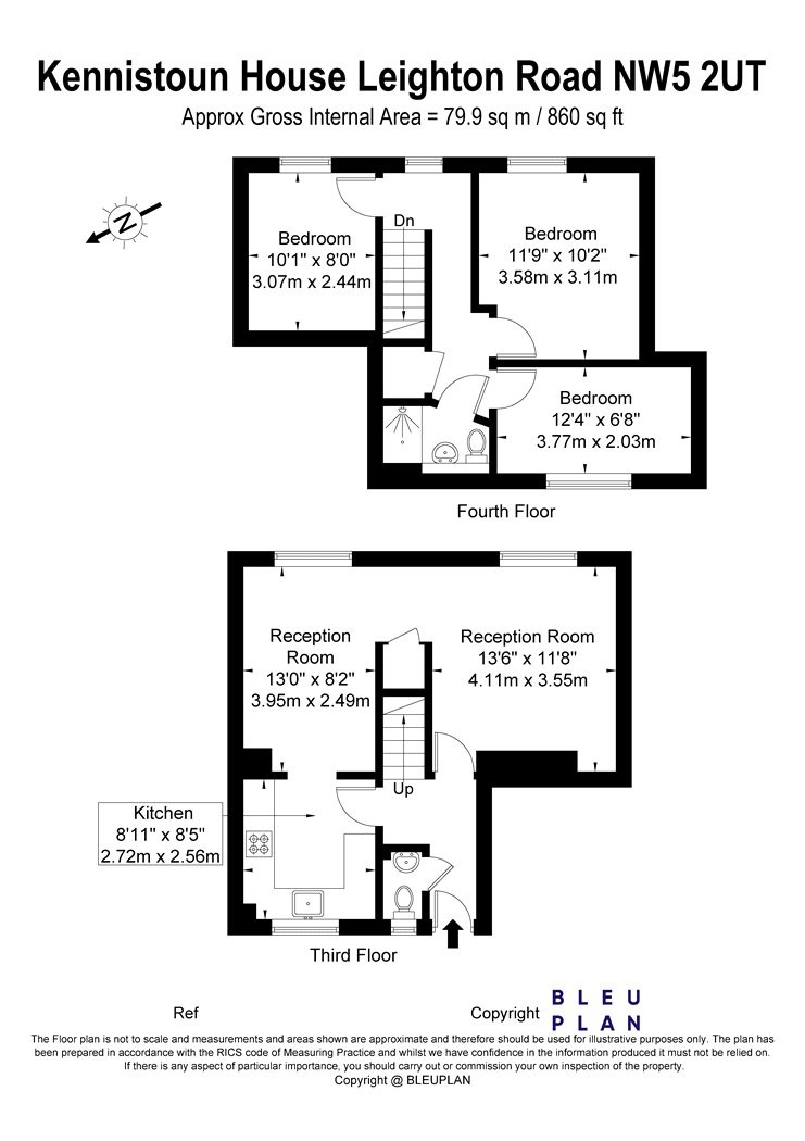 3 bedroom property for sale in Kennistoun House, Leighton Road, London