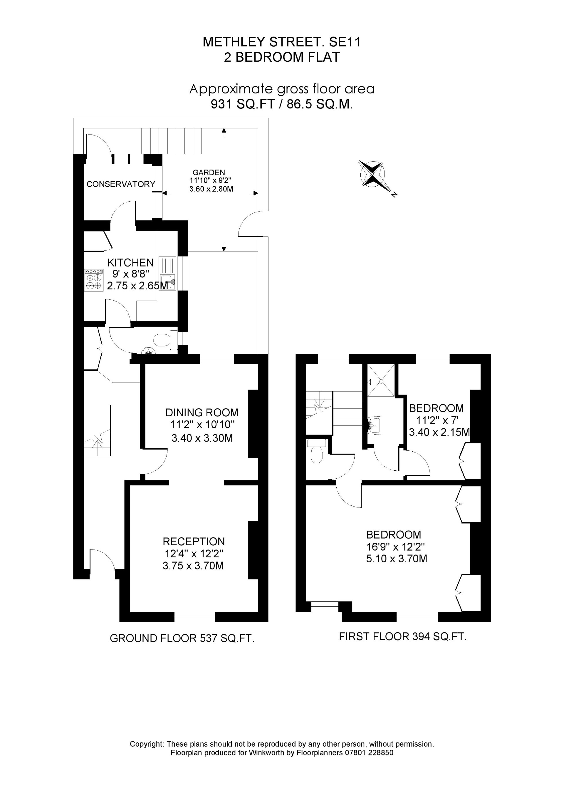 2 bedroom property for sale in Methley Street, London, SE11 (Ref