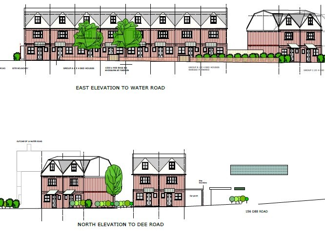 Water Road and Dee Road, Reading, Berkshire, RG30
