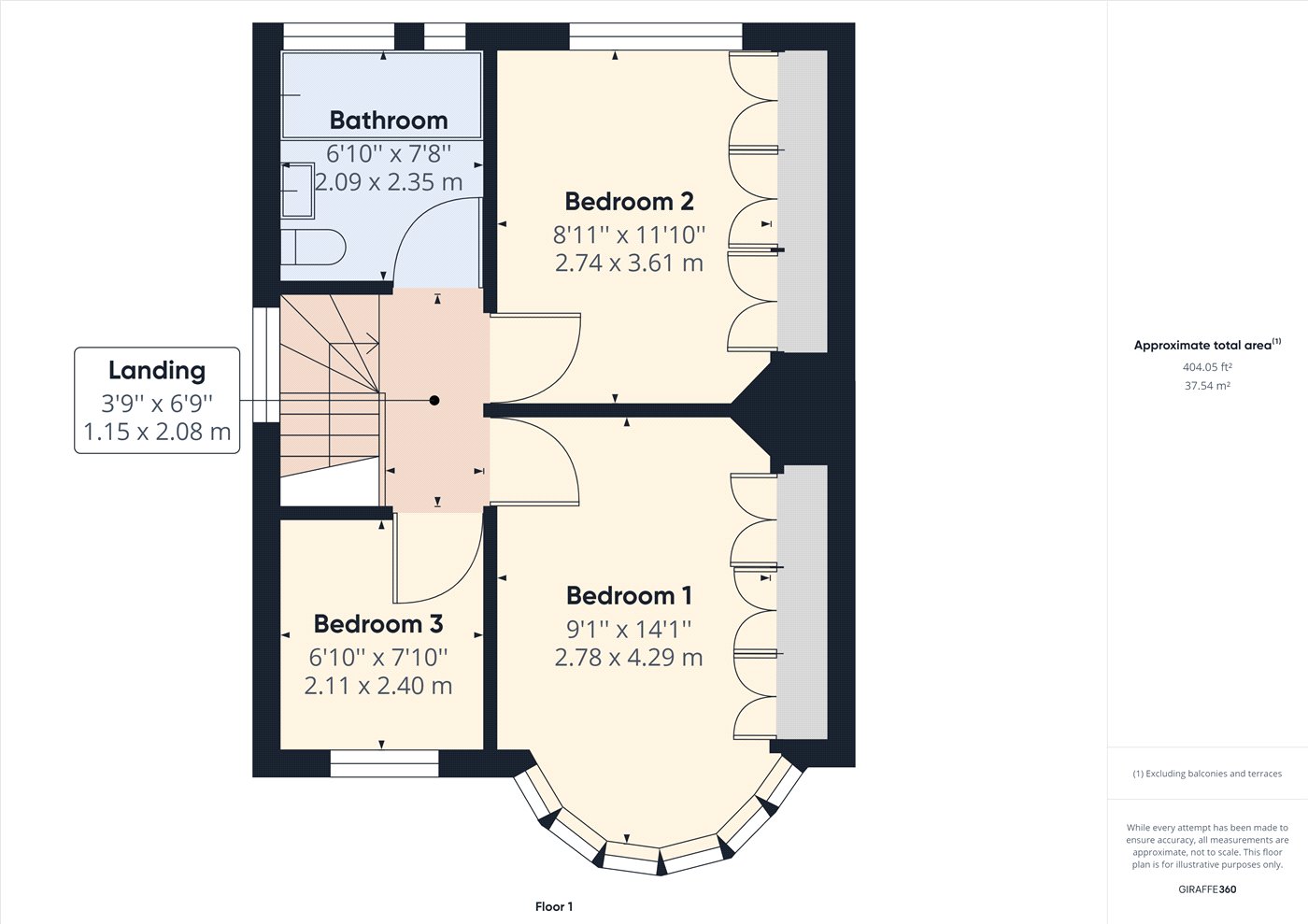 Upstairs Floorplan
