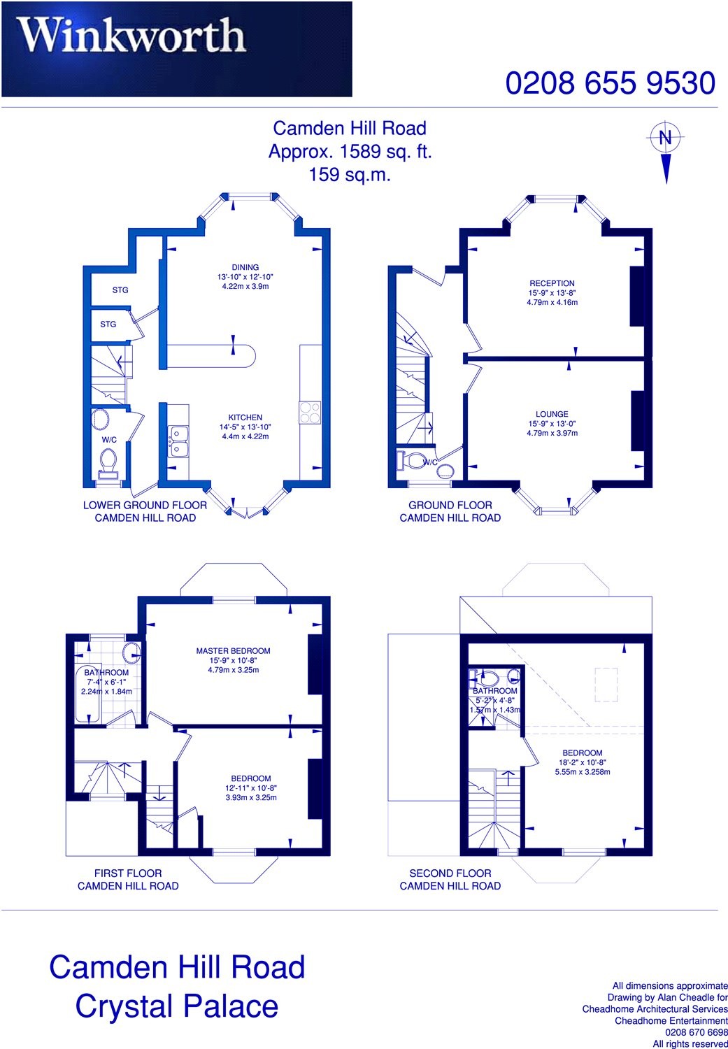 3 bedroom property for sale in Camden Hill Road, London, SE19 (Ref