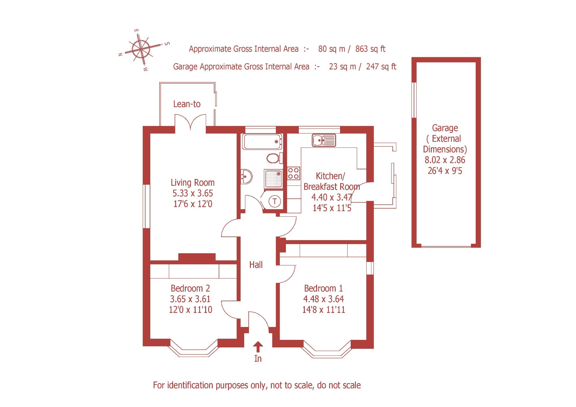 2 bedroom property for sale in Gravel Hill, Wimborne, Dorset, BH21 (Ref
