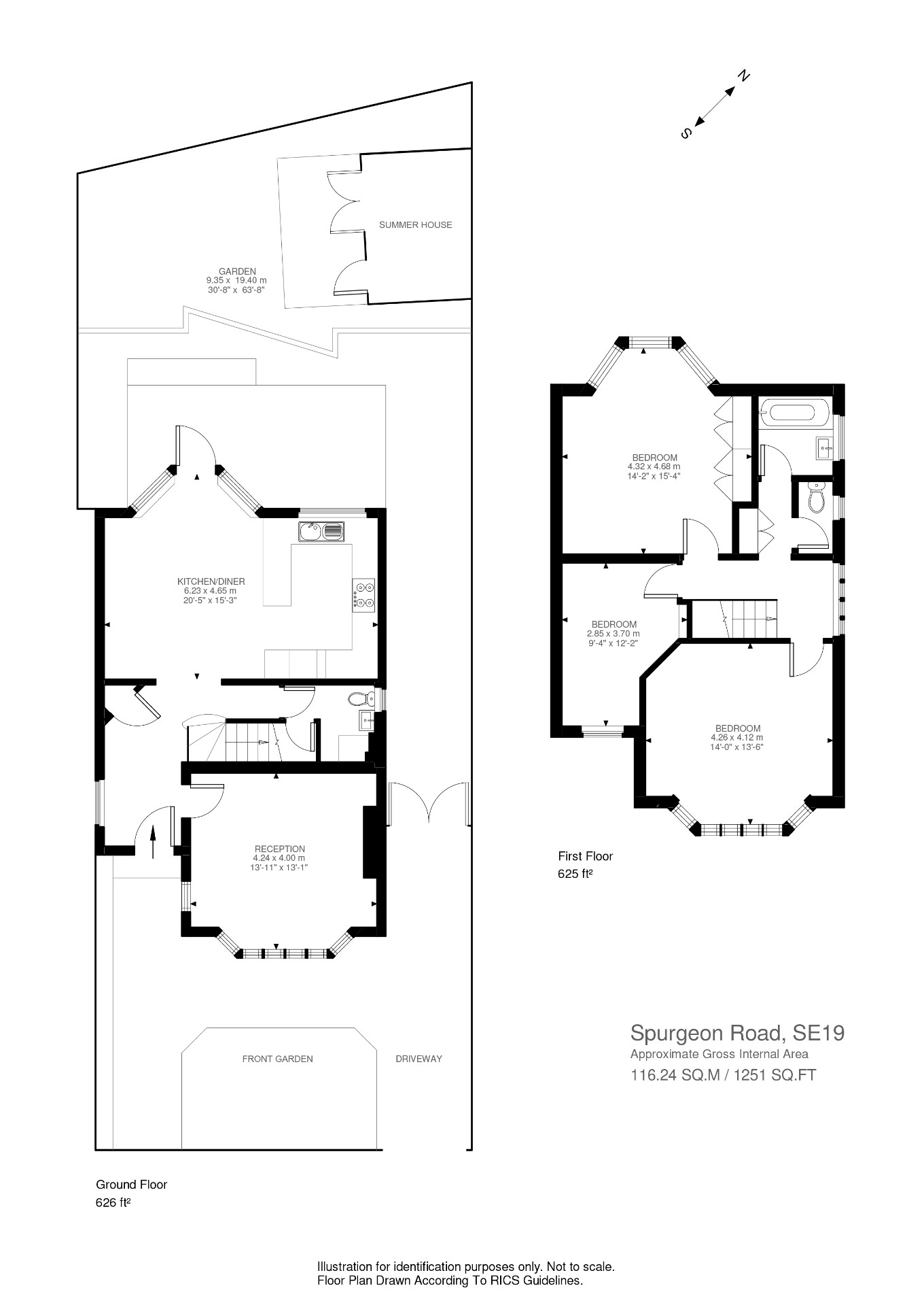 3 bedroom property for sale in Spurgeon Road, London, SE19 (Ref