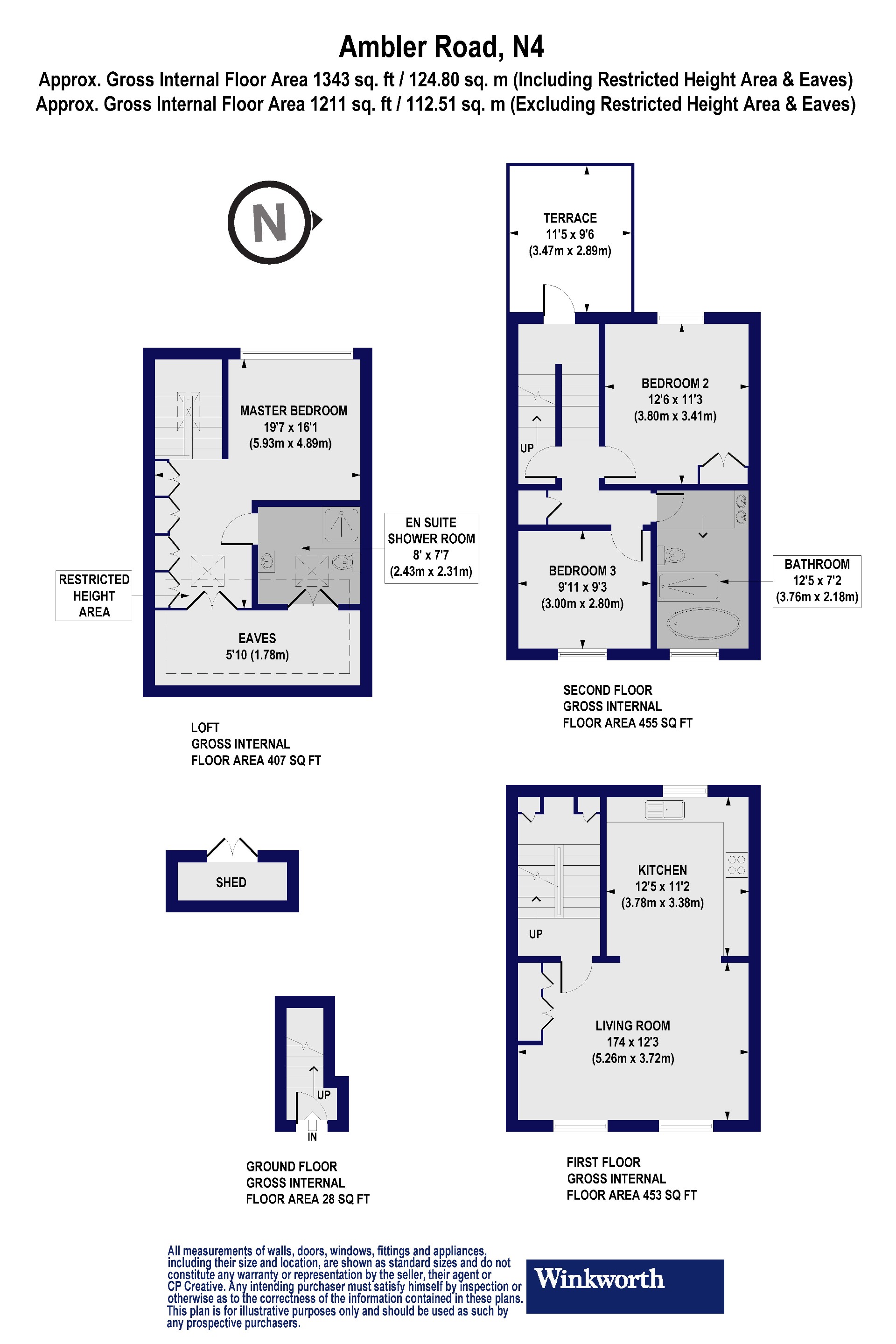 3 bedroom property for sale in Ambler Road, London, N4 (Ref HIH210456