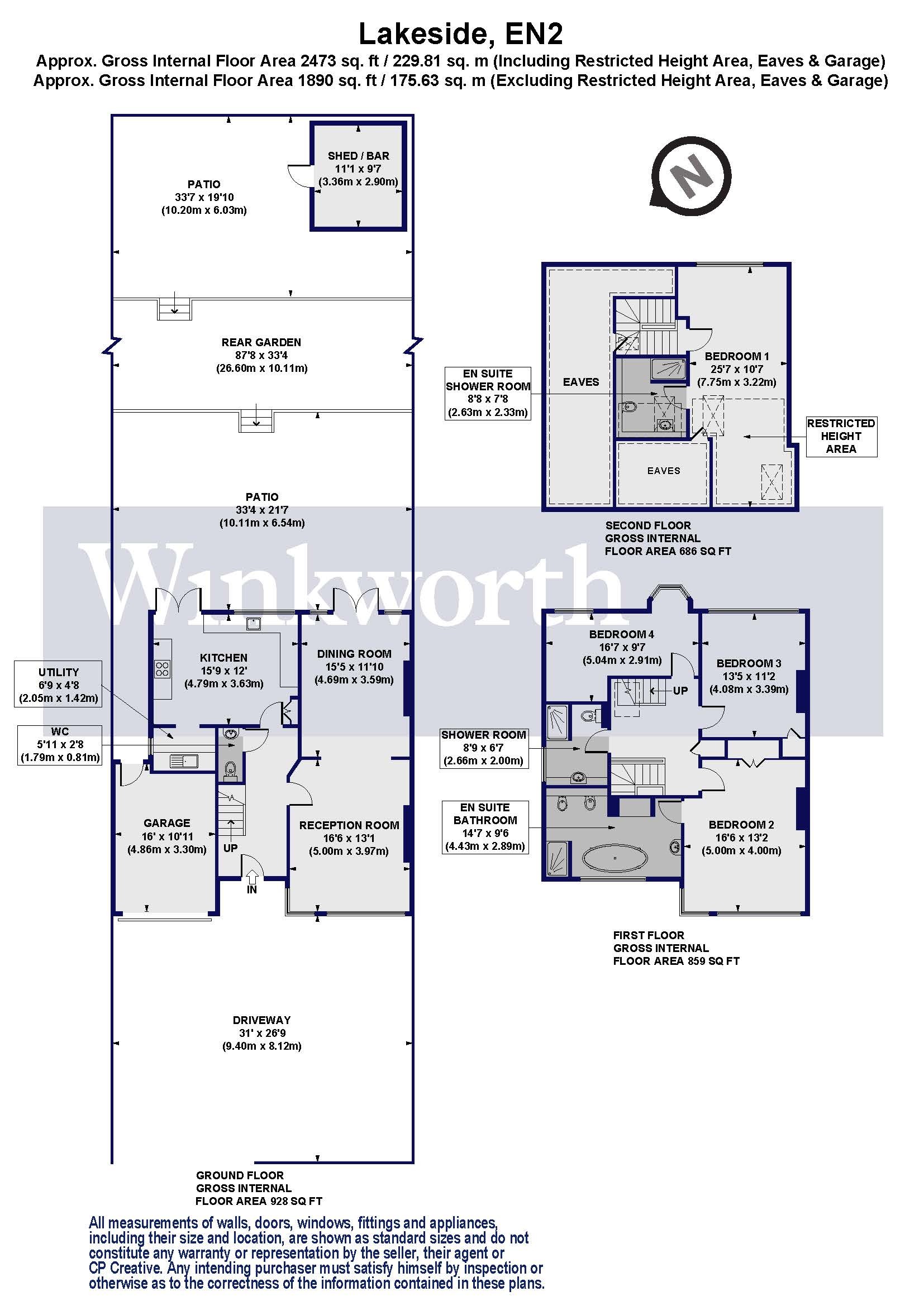 4 bedroom property for sale in Lakeside, Enfield, EN2 (Ref PGN230046