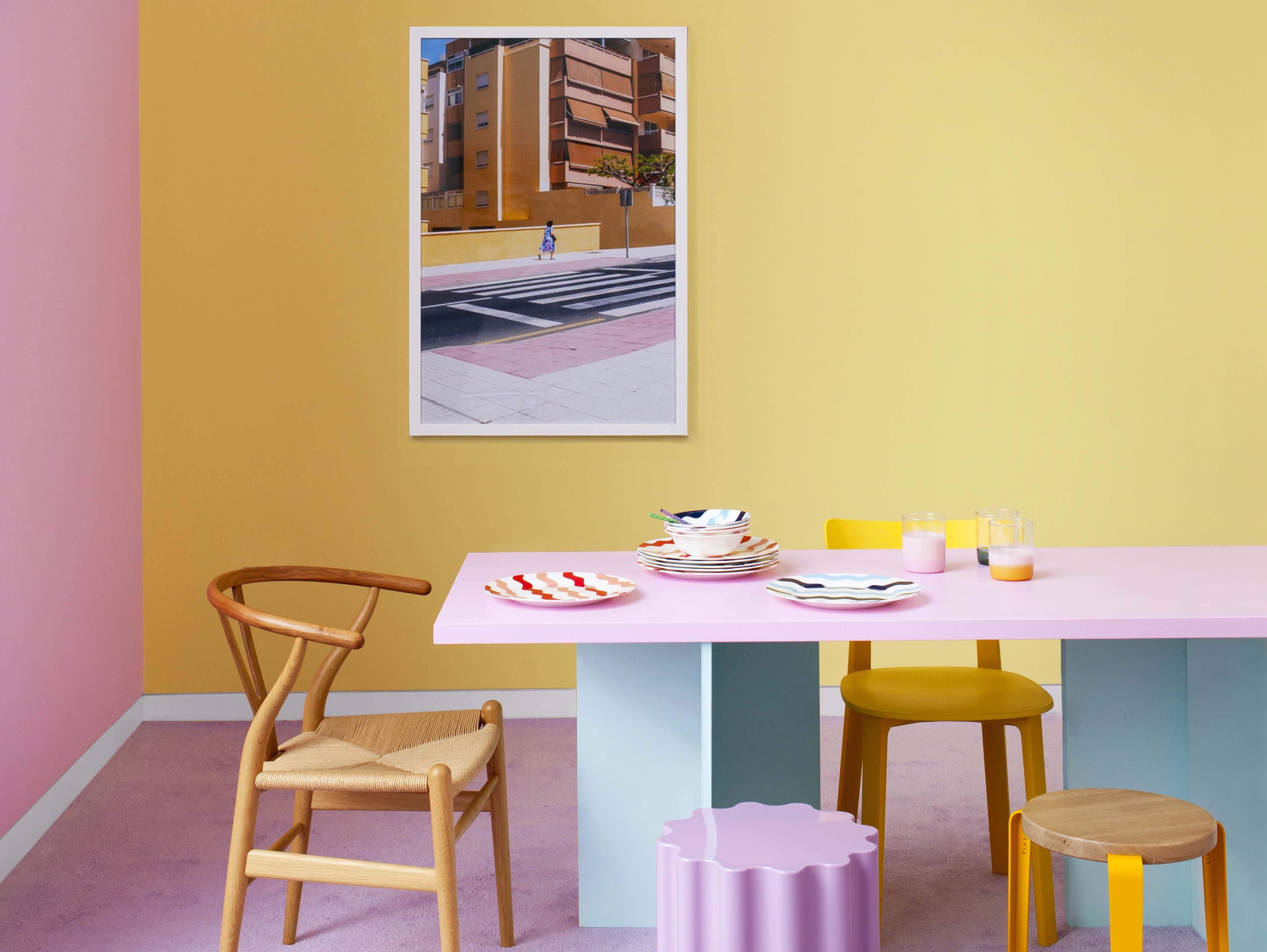 YesColours-Friendly-Pink-and-Fresh-Yellow,-Fresh-Aqua-and-Friendly-Pink-1ltre-paint-from-£21-(yescolours-com)-(1)