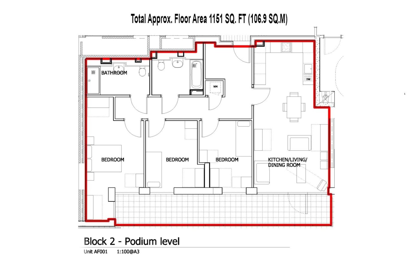 3 bedroom property for sale in Granite Apartments, River Gardens Walk