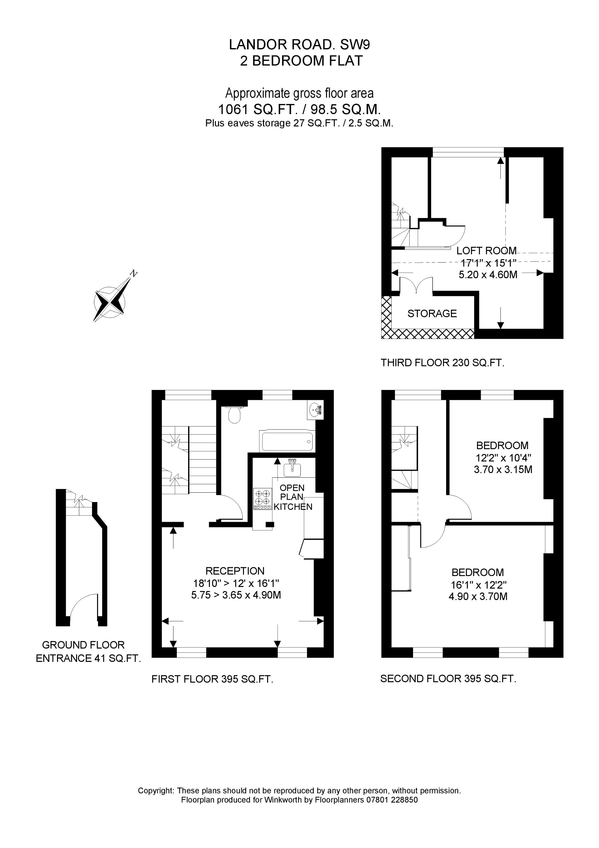 2 bedroom property for sale in Landor Road, London, SW9 (Ref KEN230278
