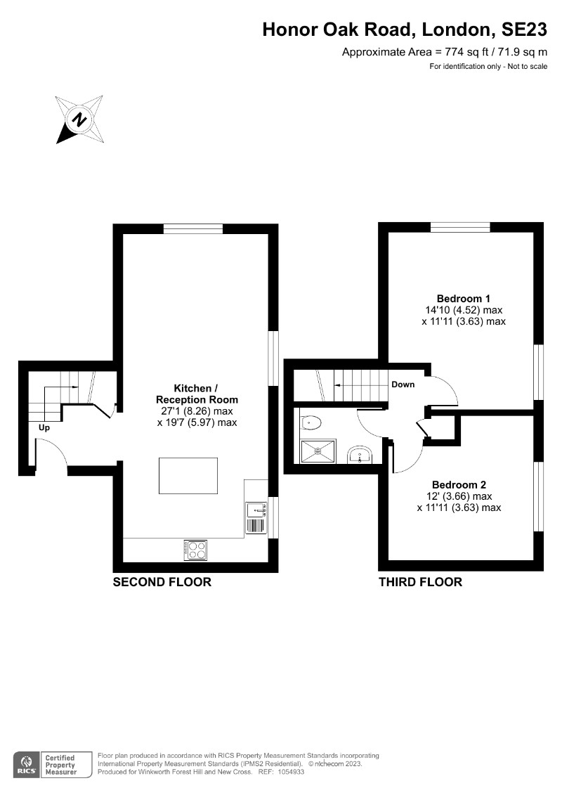 2 bedroom property for sale in Honor Oak Road, London, SE23 (Ref
