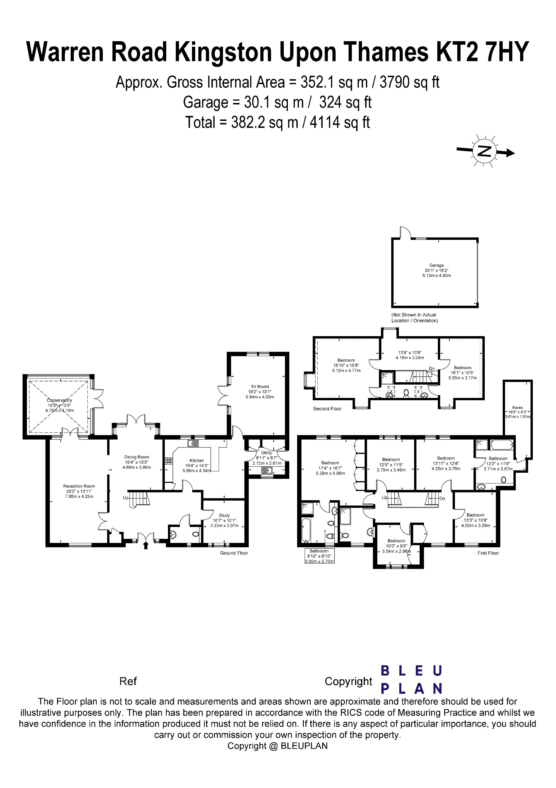 7 bedroom property for sale in Warren Road, Kingston upon Thames, KT2