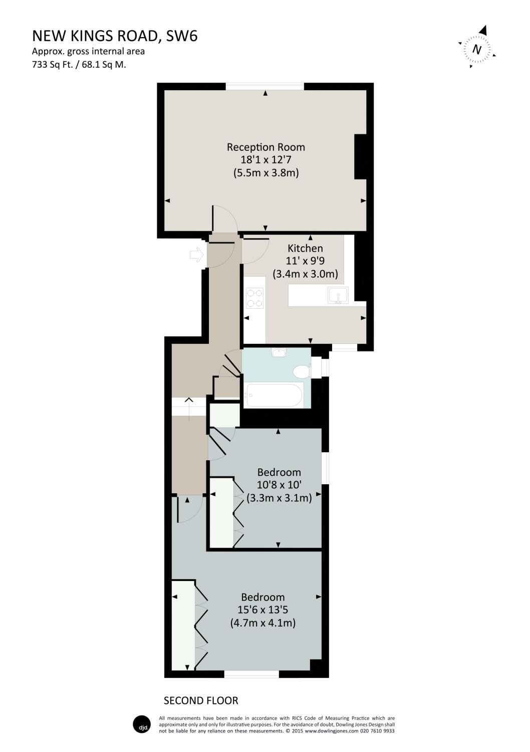 2 bedroom property for sale in New Kings Road, Parsons Green/Fulham