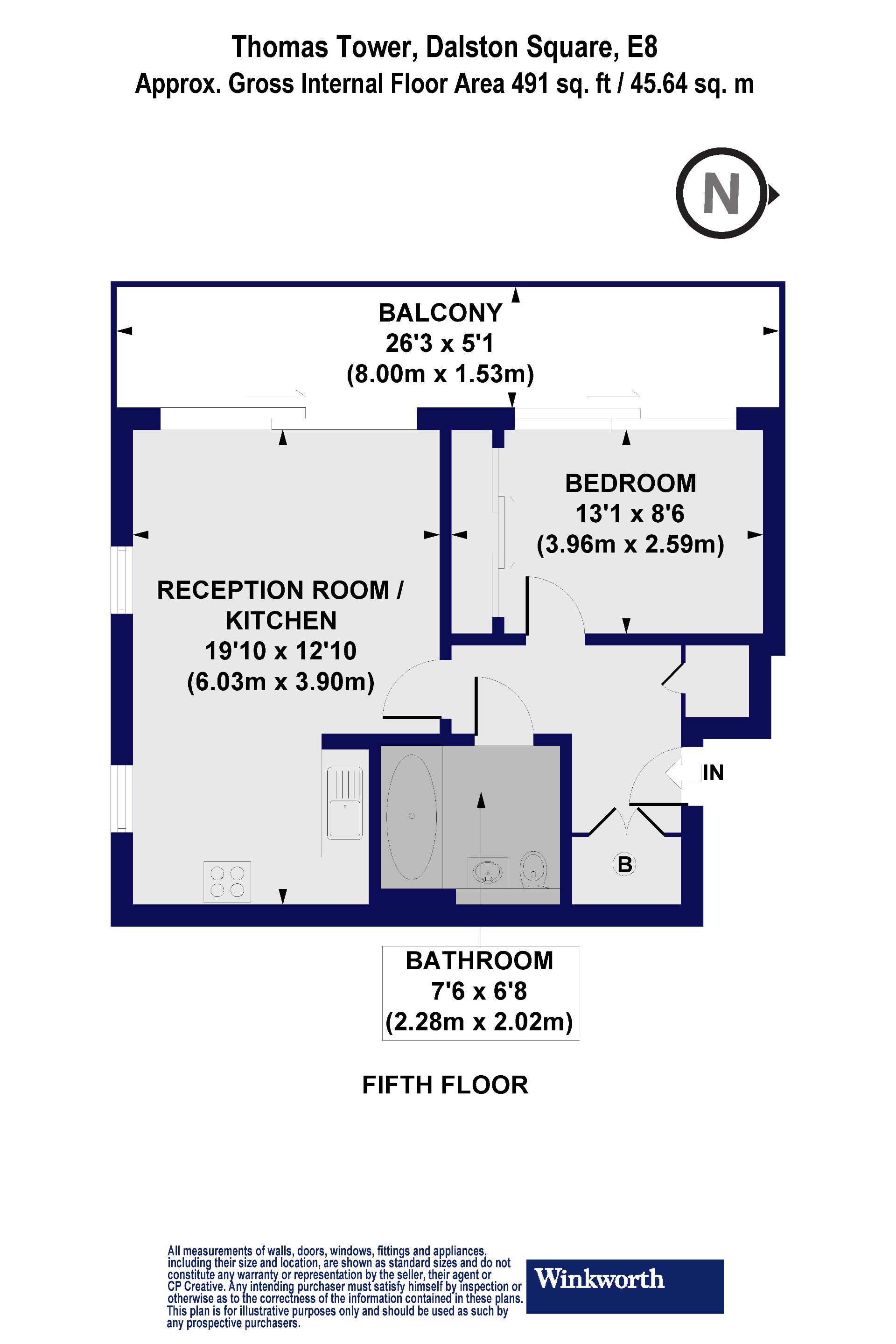 1 bedroom property for sale in Thomas Tower, Dalston Square, London, E8