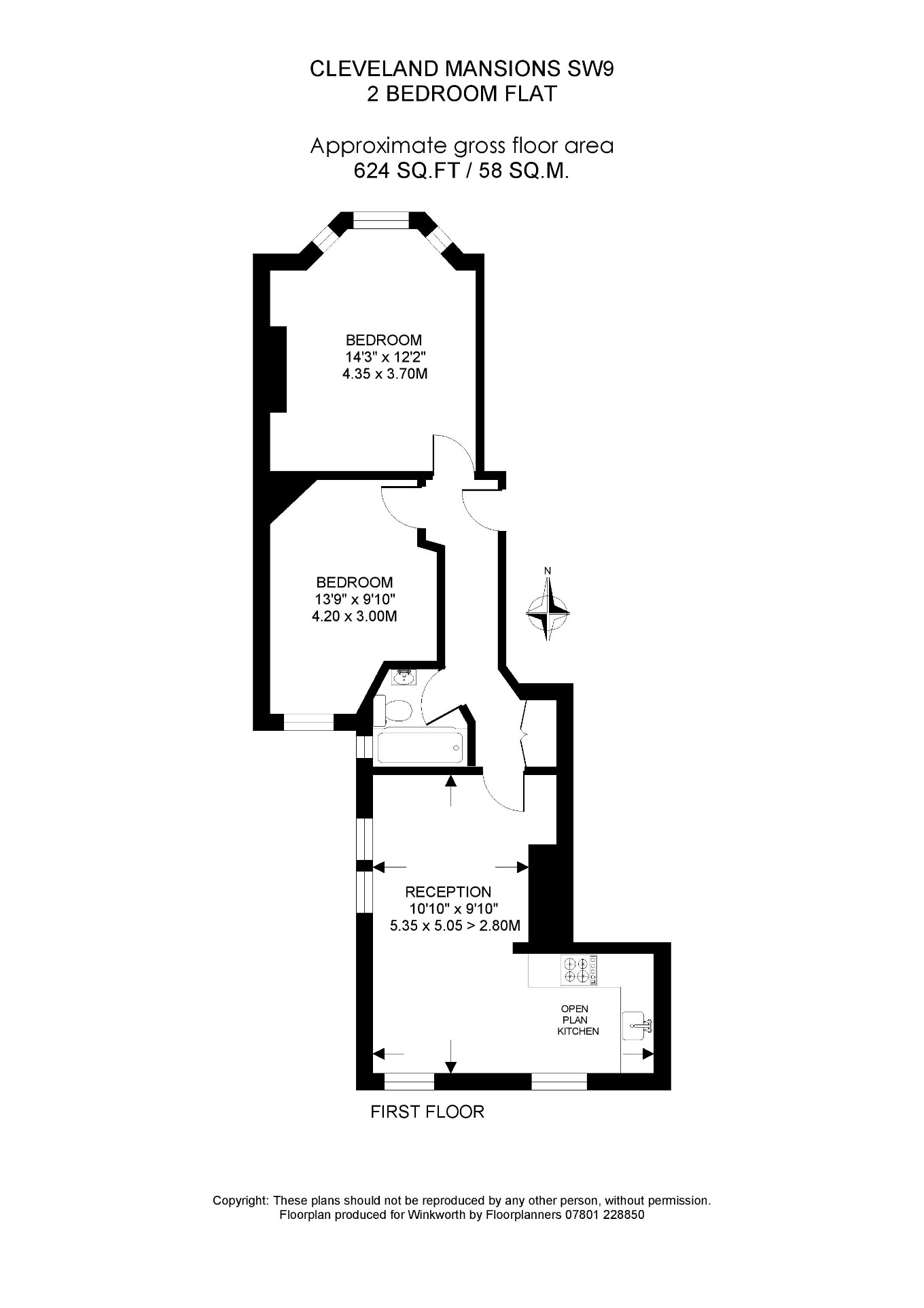 2 bedroom property for sale in Cleveland Mansions, Mowll Street, London