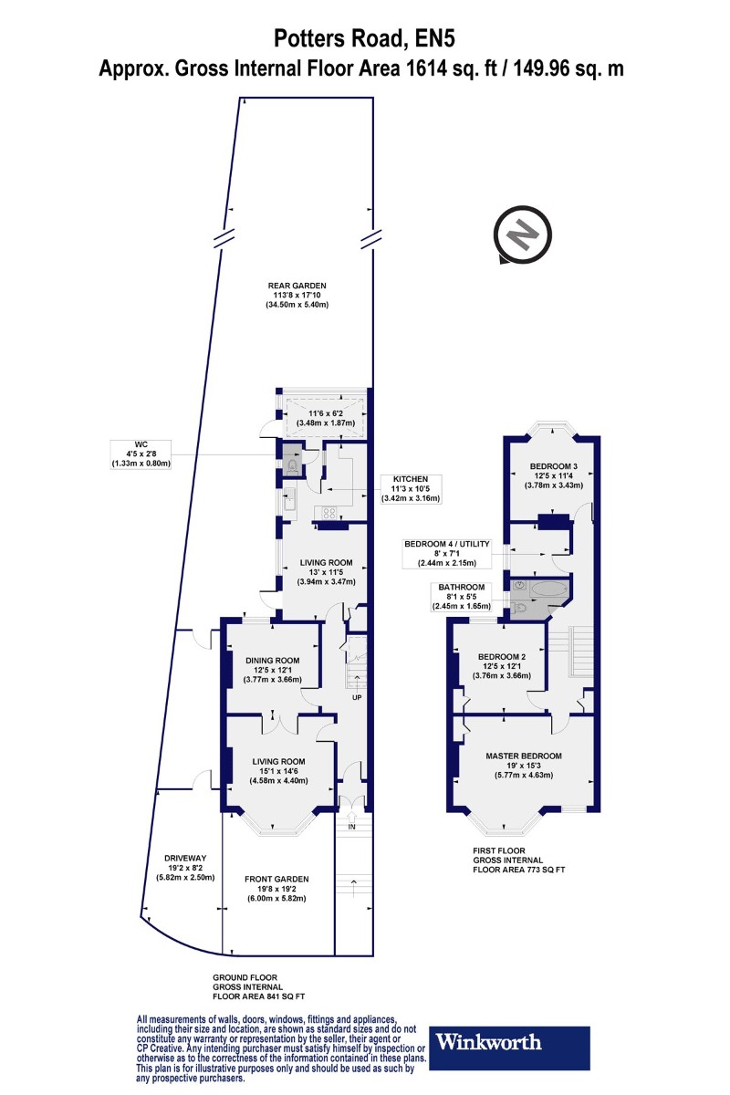 4 bedroom property for sale in Potters Road, New EN5 (Ref