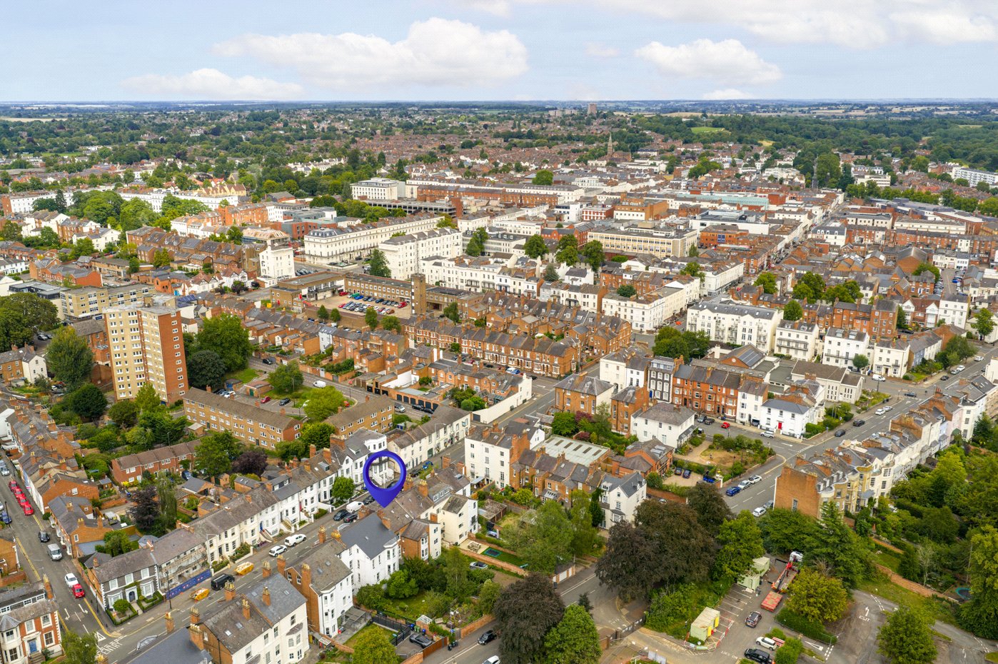 Mid Drone To Town