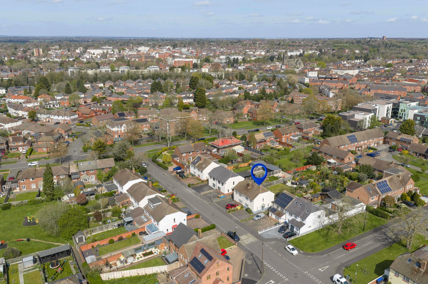 Mid Drone To Town