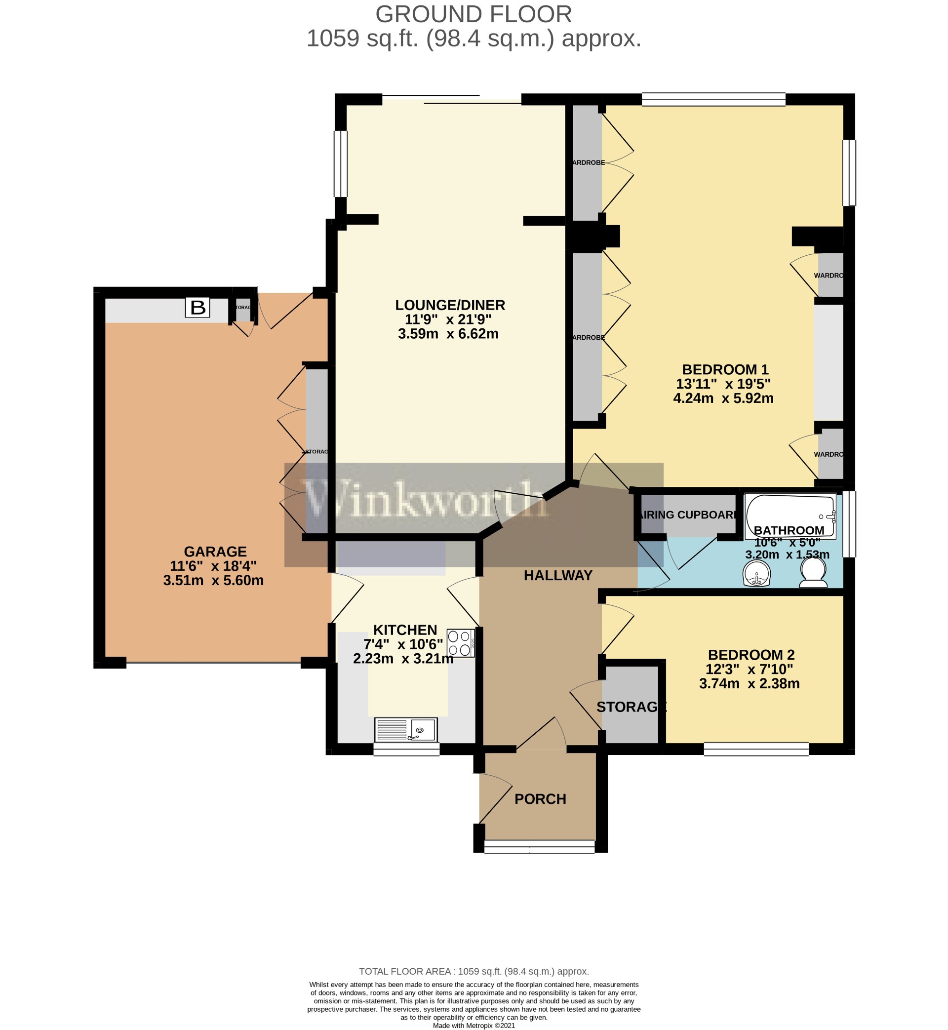 2 bedroom property for sale in Essex Way, Sonning Common, Reading, RG4