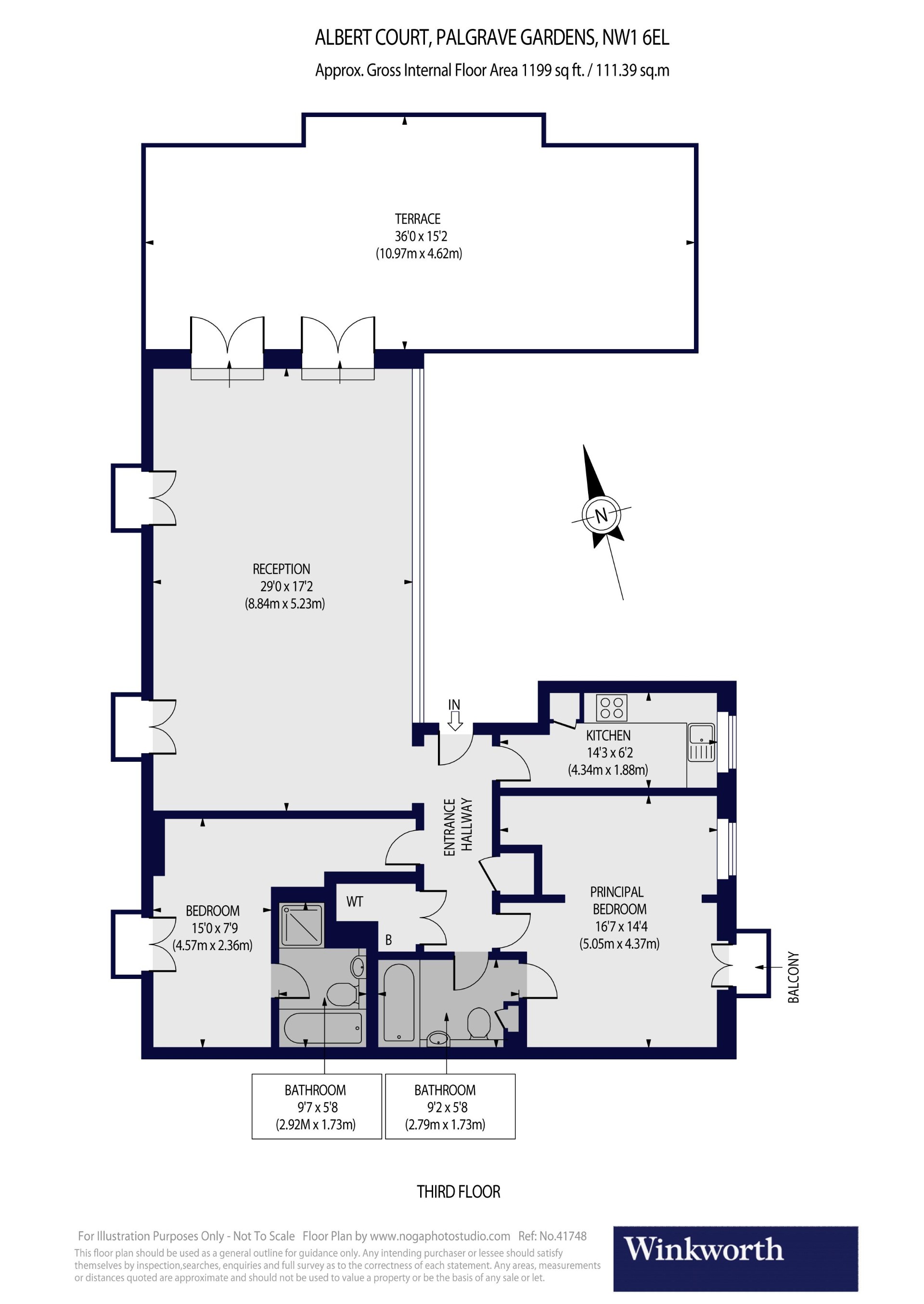 2 bedroom property to rent in Palgrave Gardens, Baker Street, London