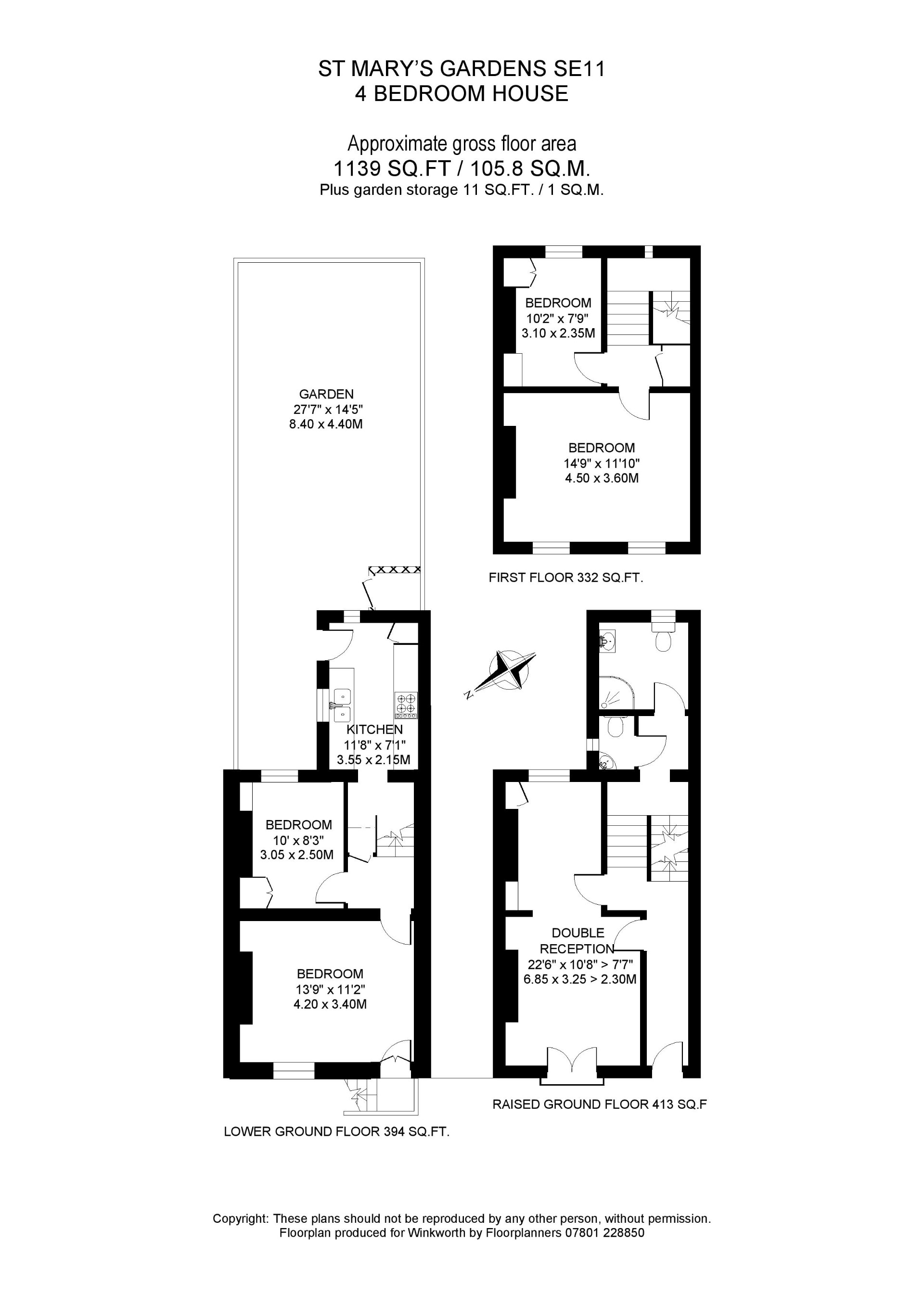 4 bedroom property for sale in St. Marys Gardens, London, SE11 (Ref