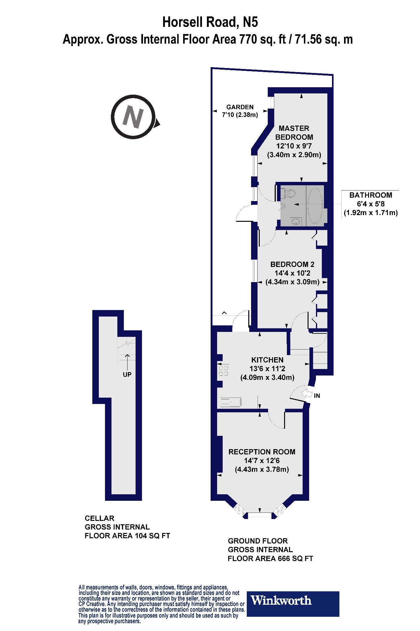 2 bedroom property for sale in Horsell Road, Highbury, London, N5 (Ref