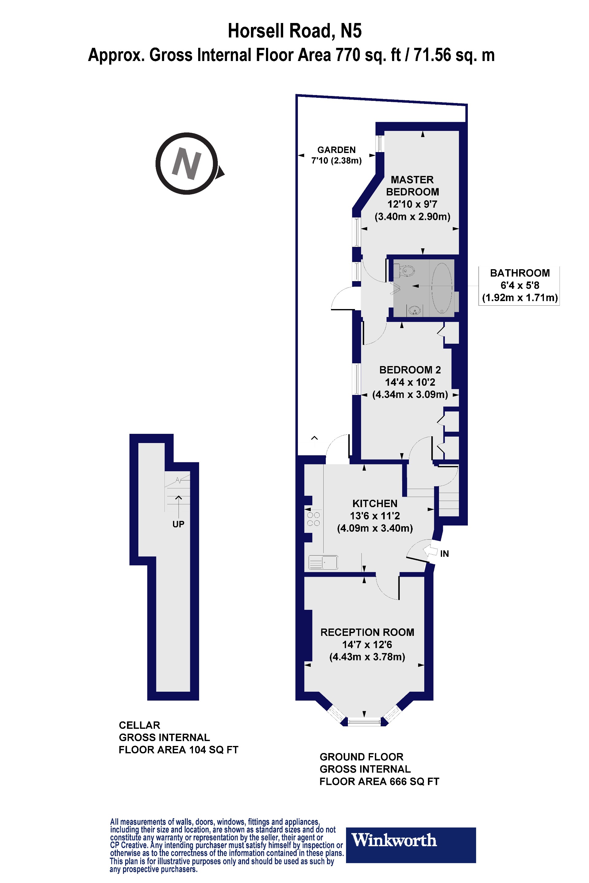 2 bedroom property for sale in Horsell Road, Highbury, London, N5 (Ref