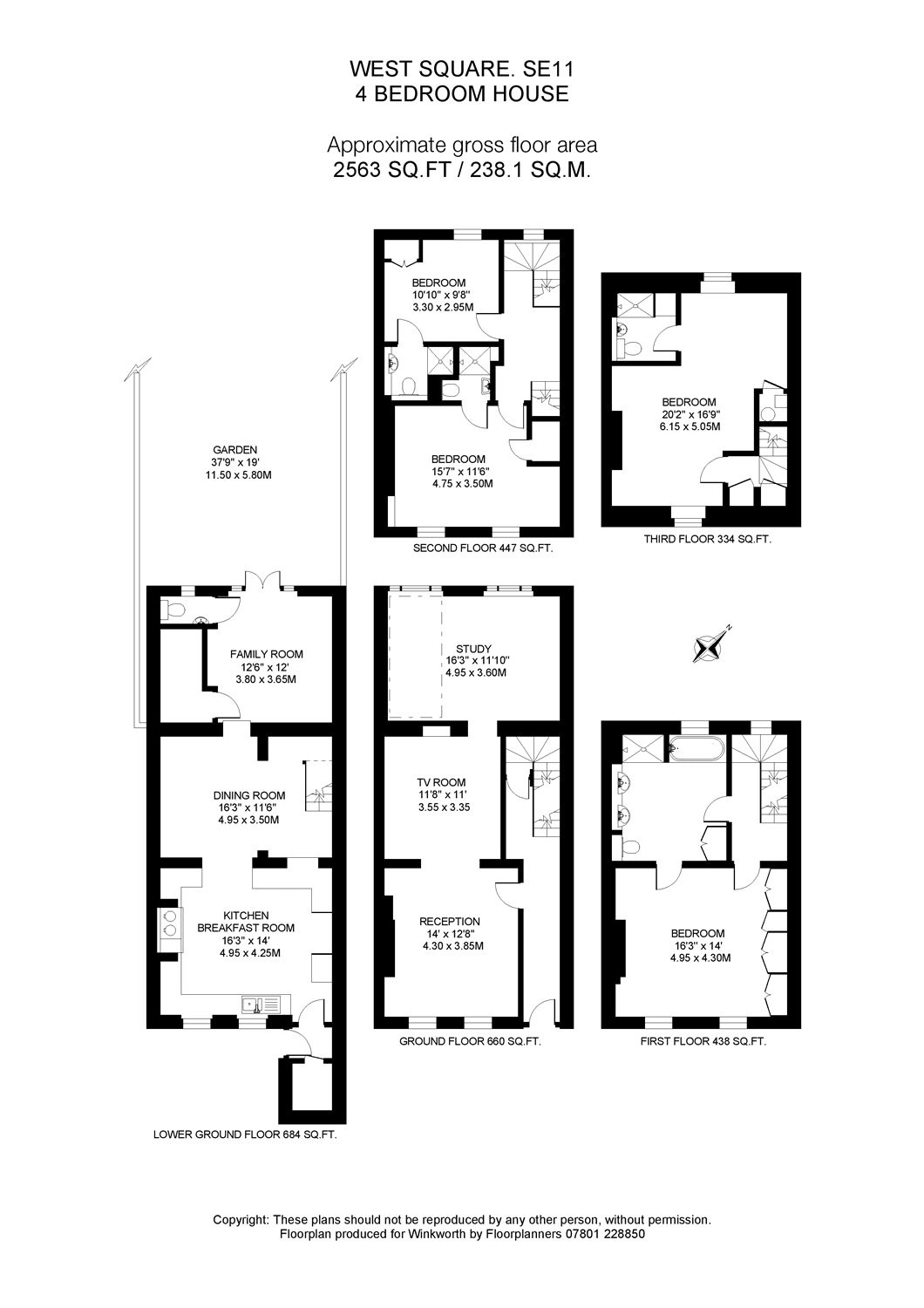 4 bedroom property for sale in West Square, Kennington, SE11 (Ref