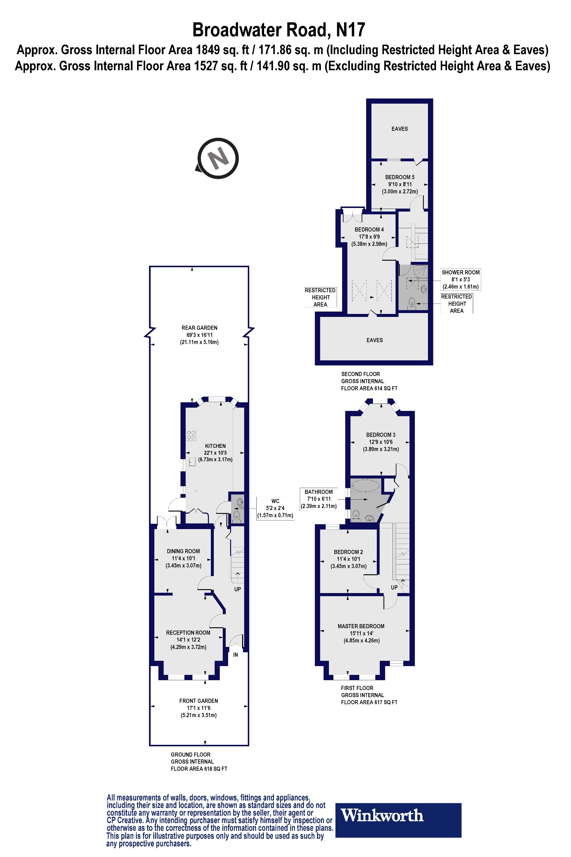 5 bedroom property for sale in Broadwater Road, London, N17 (Ref