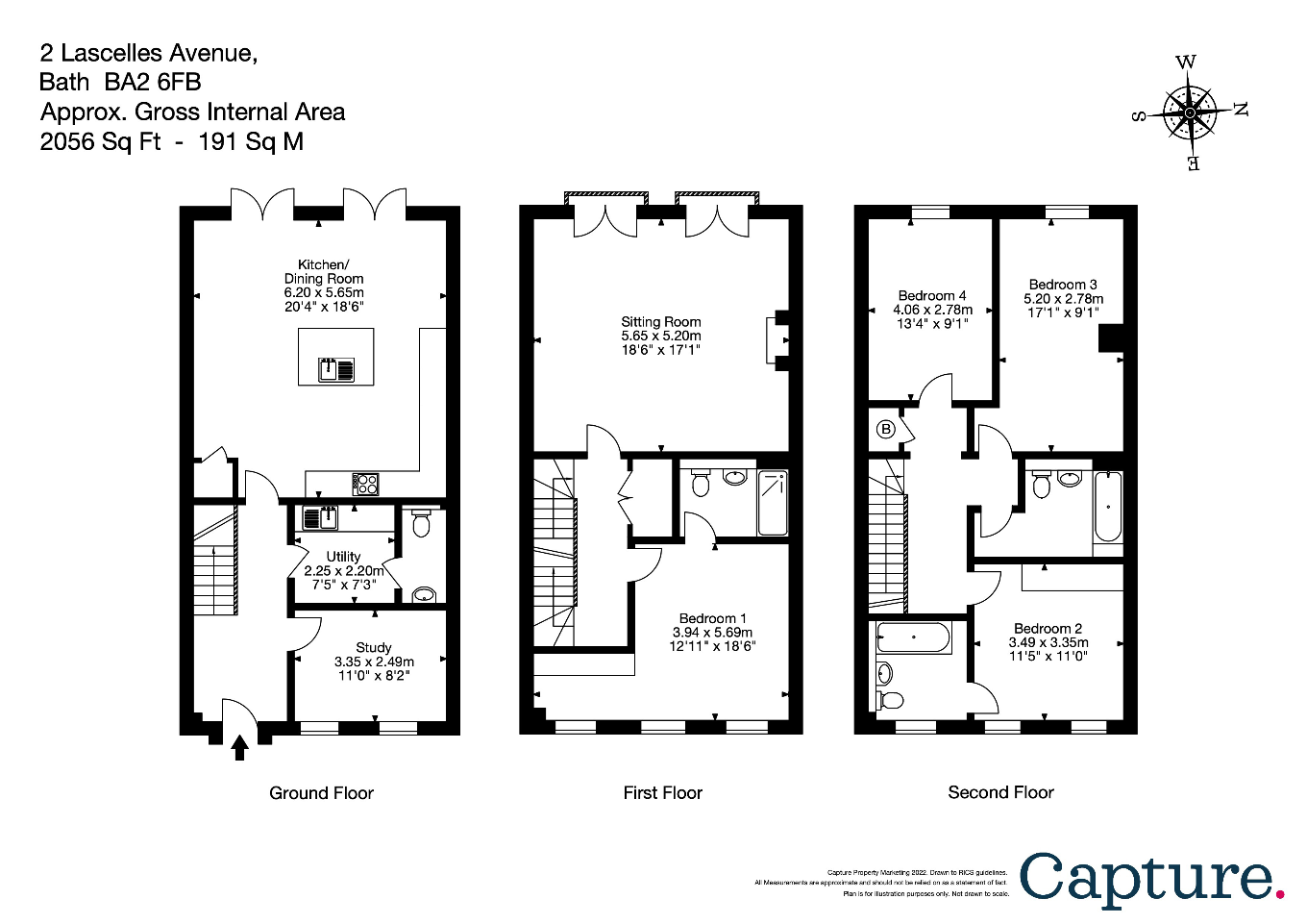 4 bedroom property for sale in Lascelles Avenue, Bath, Somerset, BA2 (Ref BAT220242) £1,100,000