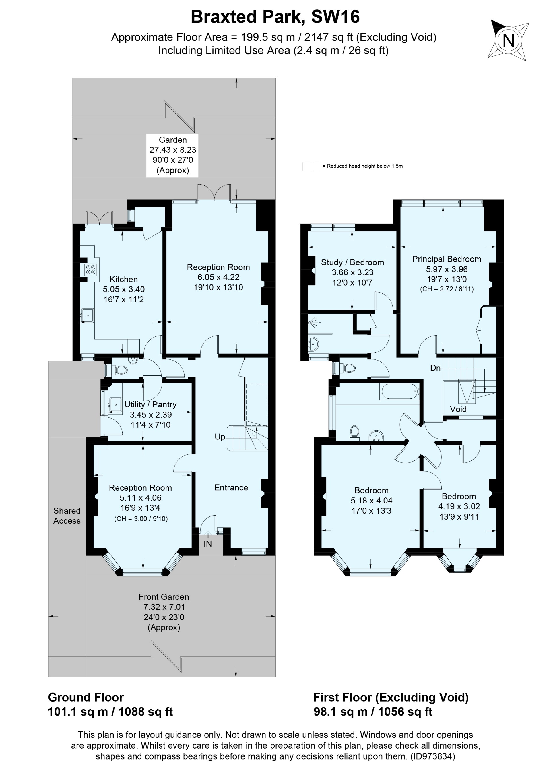 4 bedroom property for sale in Braxted Park, London, SW16 (Ref